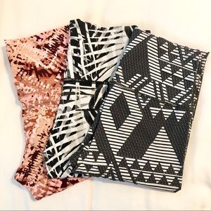 Lot of 3 Aerie Printed Leggings
